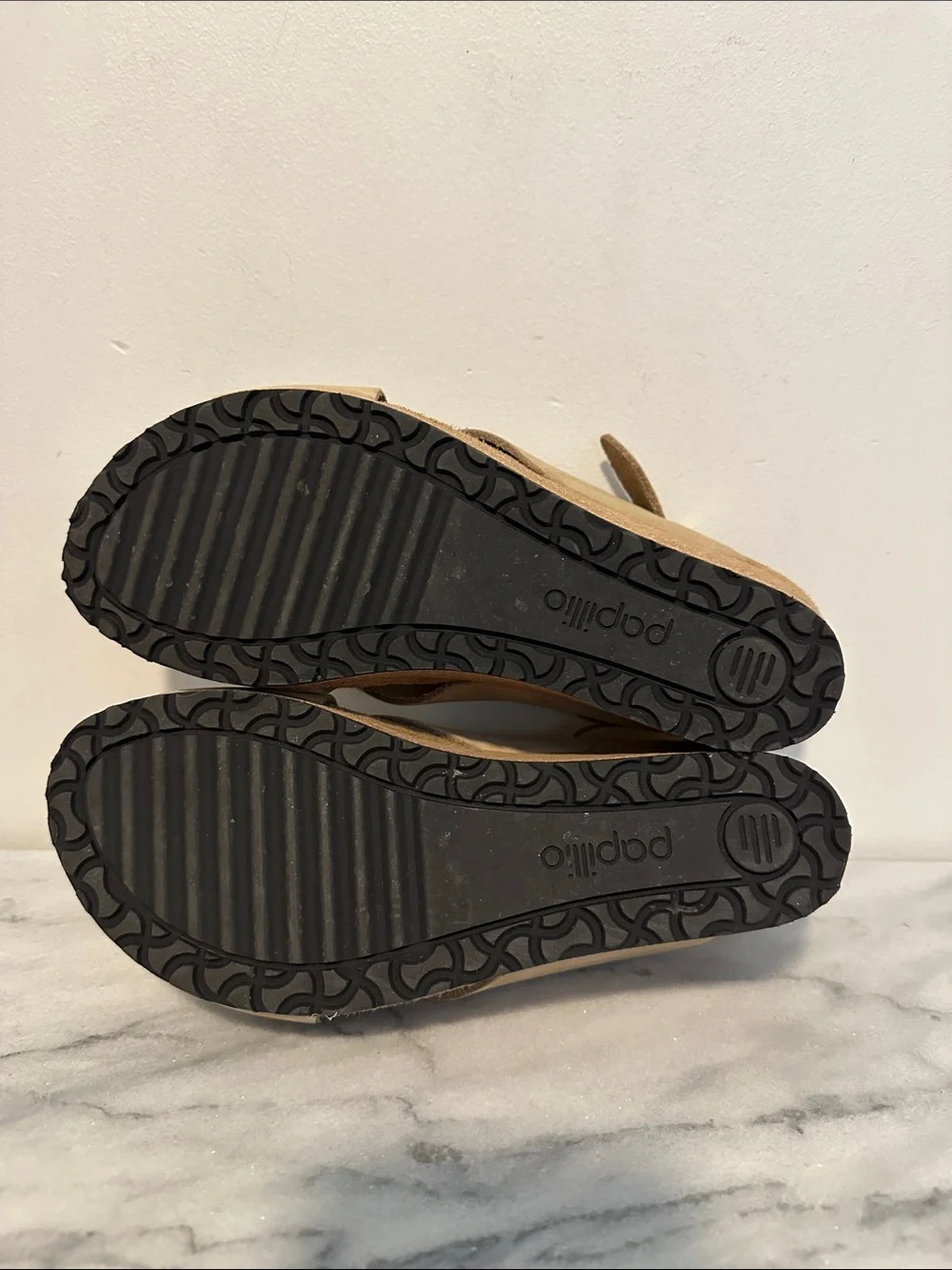 Papillio by Birkenstocks Beige/Tan Cork Slingback Wedge Sandals size 39